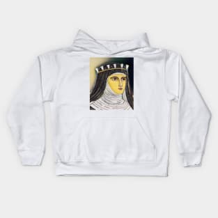 Hildegard of Bingen Portrait | Hildegard of Bingen Artwork 10 Kids Hoodie